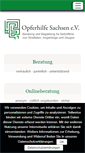 Mobile Screenshot of opferhilfe-sachsen.de