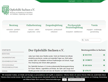 Tablet Screenshot of opferhilfe-sachsen.de